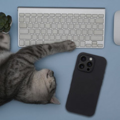 Kryt Silicone 2mm na Apple iPhone 17 Pro Max Čierny
