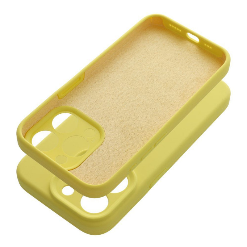 Kryt Silicone 2mm na Apple iPhone 17 Pro Max Citrónová