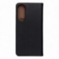 Kryt Leather na Samsung Galaxy S25 Edge Čierny