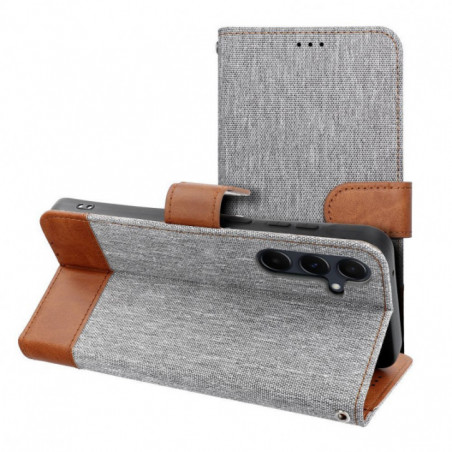 Peňaženkové puzdro JEANS na Samsung Galaxy S25 Edge Elegant  Šedý