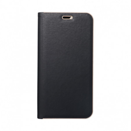 Peňaženkové puzdro LUNA Book Gold na Samsung Galaxy S25 FE Elegant  Čierny