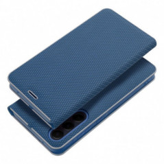 Peňaženkové puzdro LUNA Book Carbon na XIAOMI Redmi 15 4G Uhlíkové vlákno, Elegant  Modrý