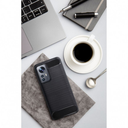 Kryt Carbon na XIAOMI Redmi Note 14 5G Elegant  Čierny
