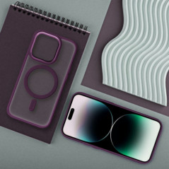 Kryt Matte Mag Cove na Samsung Galaxy A17 MagSAFE  Slivkovo červený