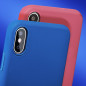 Silicone Lite na Apple iPhone X FORCELL Silikónový kryt Modrý