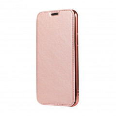 ELECTRO BOOK na Samsung Galaxy S20 Plus FORCELL Obal zo 100% prírodnej kože & TPU Zlatý