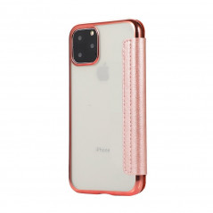 ELECTRO BOOK na Samsung Galaxy S20 Plus FORCELL Obal zo 100% prírodnej kože & TPU Zlatý