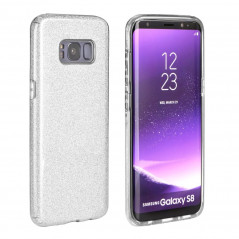 SHINING na Samsung Galaxy A41 FORCELL kryt TPU Strieborný