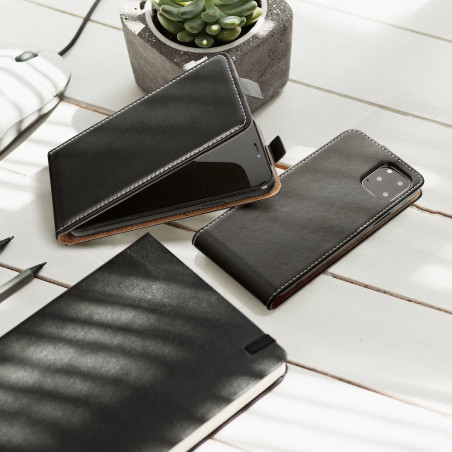 Vertikálne puzdro Slim Flexi Fresh na Samsung Galaxy A21 Čierny