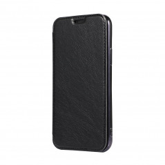 ELECTRO BOOK na Samsung Galaxy S20 Plus FORCELL Obal zo 100% prírodnej kože & TPU Čierny