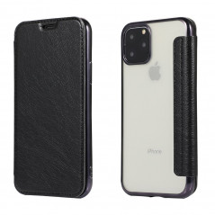 ELECTRO BOOK na Samsung Galaxy S20 Plus FORCELL Obal zo 100% prírodnej kože & TPU Čierny