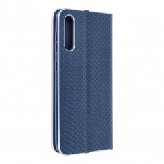 Peňaženkové puzdro LUNA Book Carbon na Samsung Galaxy A71 LTE Uhlíkové vlákno, Elegant  Modrý