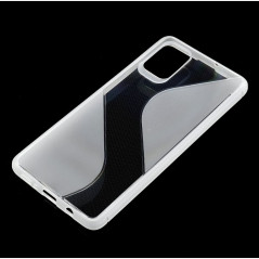 S-CASE na Samsung Galaxy A71 FORCELL kryt TPU Transparentný