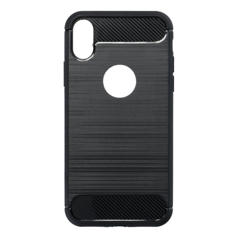 Kryt Carbon na Apple iPhone 12 Elegant  Čierny