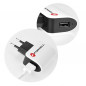 Travel Charger Micro USB Universal 1A + cable Biely