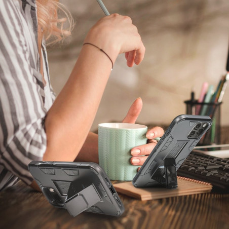 DEFENDER na Samsung Galaxy A41 FORCELL Tvrdený kryt Čierny