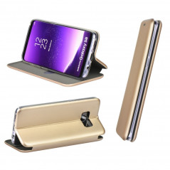 Book Elegance na Samsung Galaxy A42 5G FORCELL Peňaženkový obal Zlatý