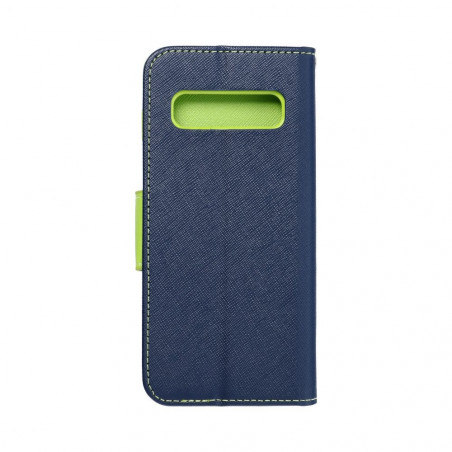 Peňaženkové puzdro Fancy Book na Samsung Galaxy S20 FE Námornícka modrá / Limetkovo zelený