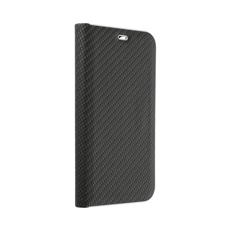 Luna Carbon na Samsung Galaxy A42 5G Peňaženkový obal Čierny