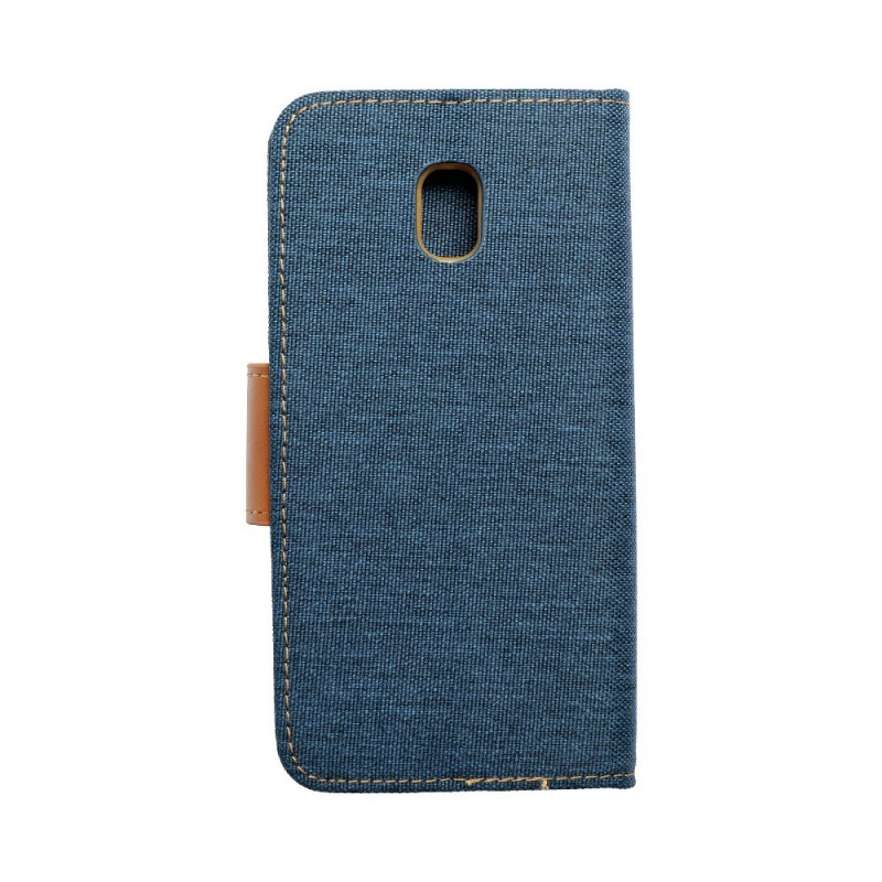 Canvas Book na Samsung Galaxy A42 5G Peňaženkový obal Modrý