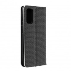 Peňaženkové puzdro LUNA Book Carbon na Samsung Galaxy S21 5G Uhlíkové vlákno, Elegant  Čierny