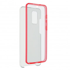 360 Full Cover PC + TPU na Samsung Galaxy S21 5G FORCELL Silikónové púzdro Červený