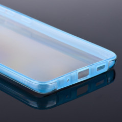 360 Full Cover PC + TPU na Samsung Galaxy S21 Ultra 5G FORCELL Silikónové púzdro Modrý