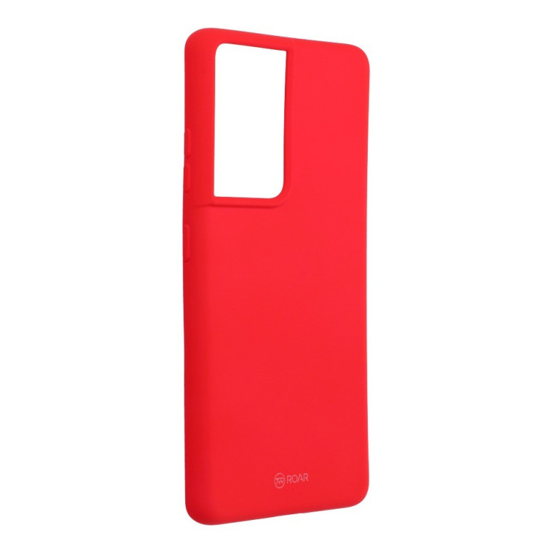 Colorful Jelly Case na Samsung Galaxy S21 Ultra 5G Roar kryt TPU Ružový
