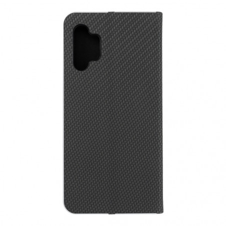 Peňaženkové puzdro LUNA Book Carbon na Samsung Galaxy A32 5G Uhlíkové vlákno, Elegant  Čierny