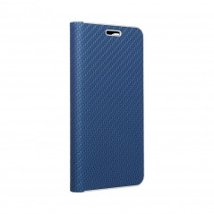 LUNA Carbon na XIAOMI Mi 11 Peňaženkový obal Modrý