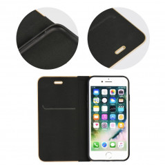 Peňaženkové puzdro LUNA Book Gold na XIAOMI Redmi Note 10 Elegant  Čierny