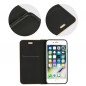 Peňaženkové puzdro LUNA Book Gold na XIAOMI Redmi Note 10 Elegant  Čierny