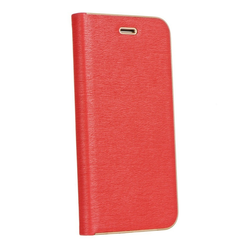 Peňaženkové puzdro LUNA Book Gold na XIAOMI Redmi Note 10 5G Elegant  Červený