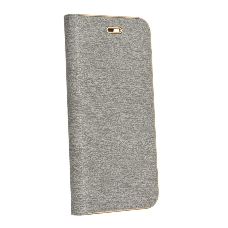 LUNA Book Gold na XIAOMI Redmi Note 10 5G FORCELL Peňaženkový obal Strieborný
