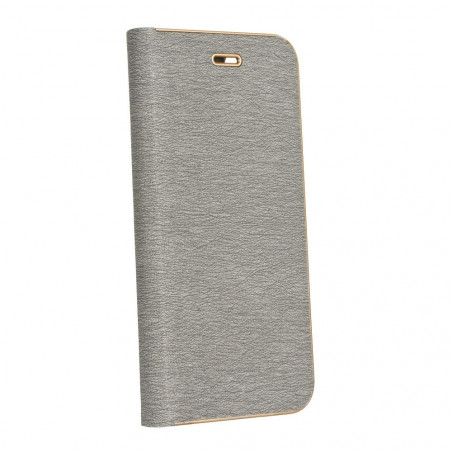 LUNA Book Gold na XIAOMI Redmi Note 10 5G FORCELL Peňaženkový obal Strieborný