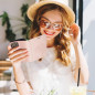 Peňaženkové puzdro MEZZO Book na XIAOMI Redmi Note 10 Strom  Ružovo-zlatý