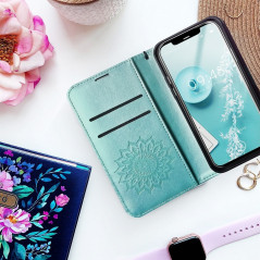 Peňaženkové puzdro MEZZO Book na XIAOMI Redmi Note 10 Pro Mandala  Zelený