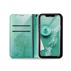 MEZZO Book na XIAOMI Redmi Note 10 5G FORCELL Peňaženkový obal Zelený