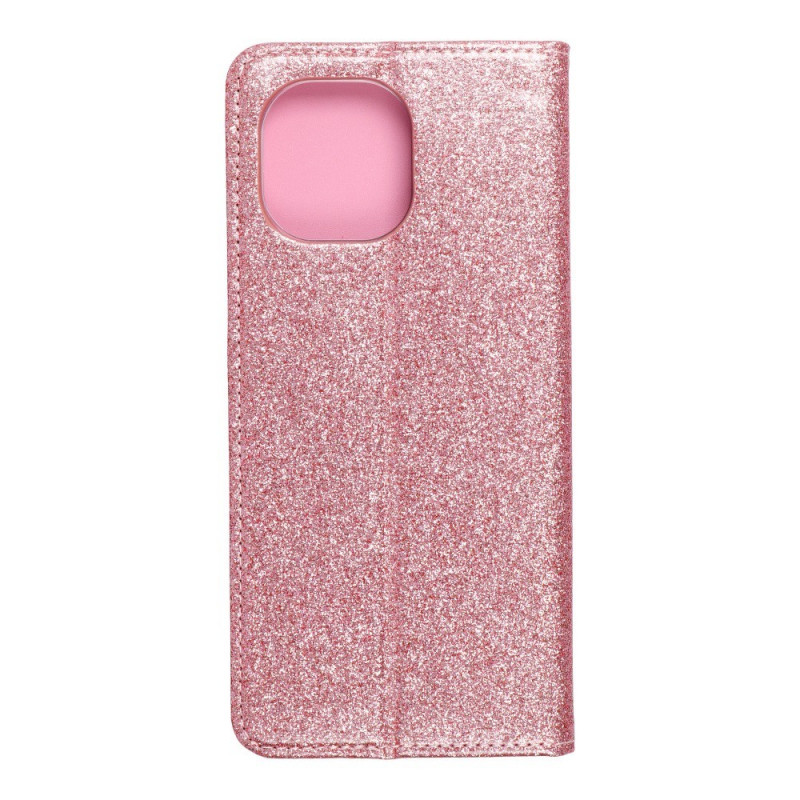SHINING Book na XIAOMI Mi 11 FORCELL Peňaženkový obal Ružový