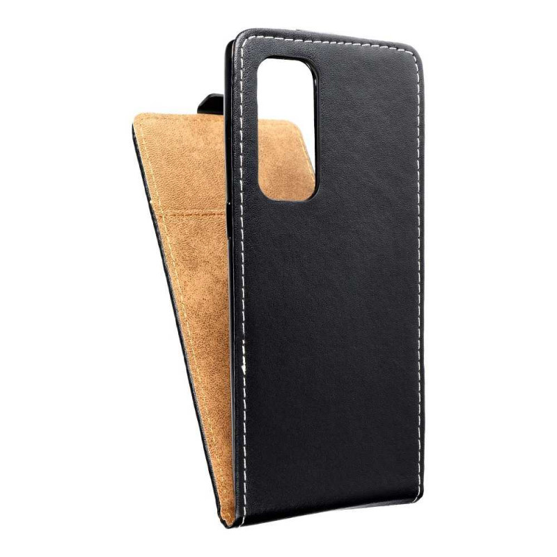 Slim Flexi Fresh na OPPO Find X3 Neo Obal s vertikálnym otváraním Čierny