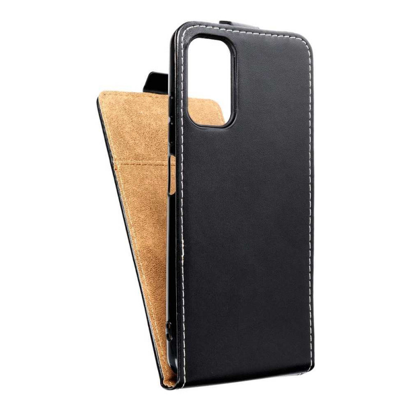 Slim Flexi Fresh na XIAOMI Redmi Note 10 5G Obal s vertikálnym otváraním Čierny