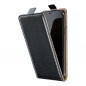 Slim Flexi Fresh na XIAOMI Redmi Note 10 5G Obal s vertikálnym otváraním Čierny