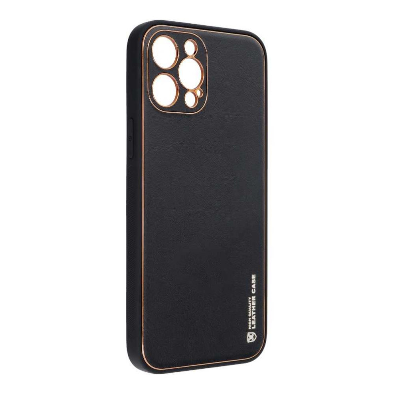 Kryt Leather na Apple iPhone 13 mini Čierny