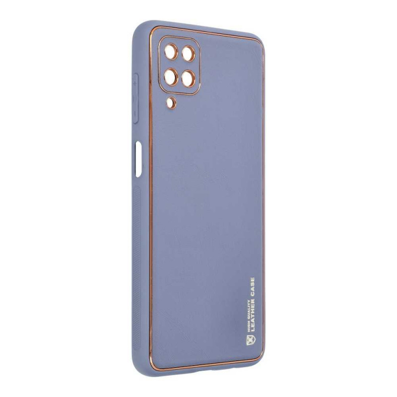 LEATHER na Samsung Galaxy A03S FORCELL Kožený obal Modrý
