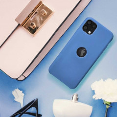 Silicone na Apple iPhone 13 mini FORCELL Silikónový kryt Modrý
