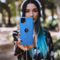 Silicone na Apple iPhone 13 mini FORCELL Silikónový kryt Modrý