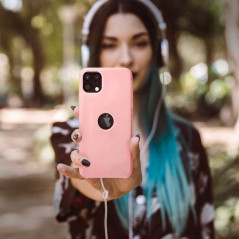 Silicone na Apple iPhone 13 mini FORCELL Silikónový kryt Ružový