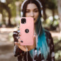 Silicone na Apple iPhone 13 mini FORCELL Silikónový kryt Ružový