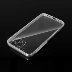 360 Full Cover PC + TPU na Apple iPhone 13 mini Silikónové púzdro Transparentný