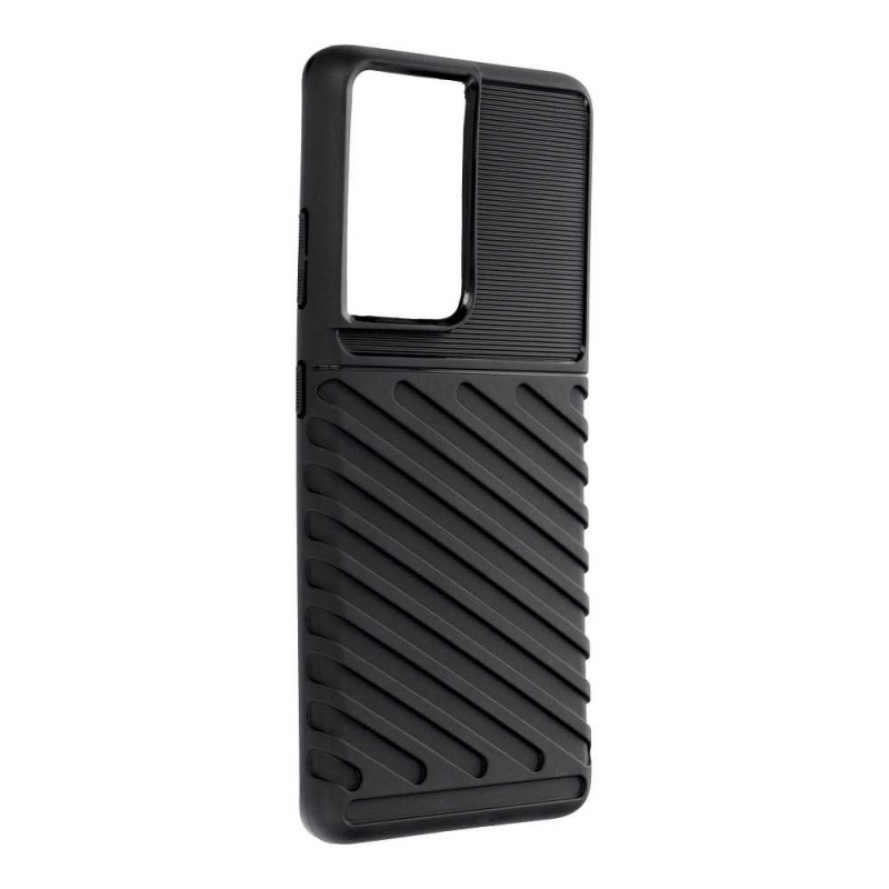 THUNDER na Samsung Galaxy S21 Ultra 5G FORCELL kryt TPU Čierny
